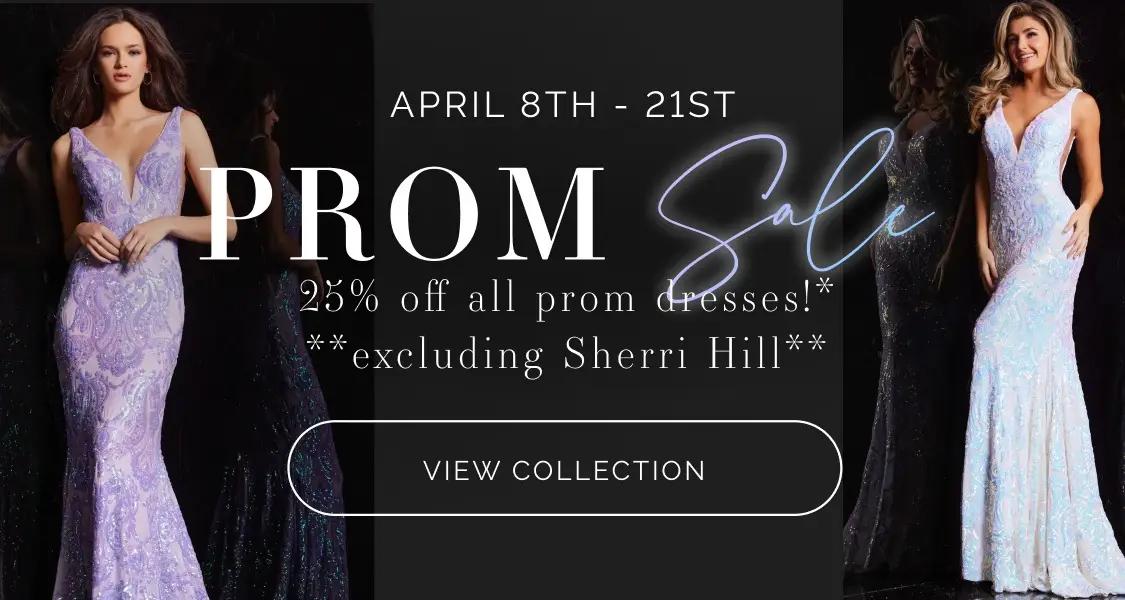 Prom sale banner for mobile