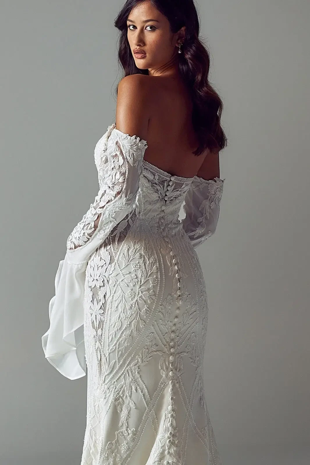 Trend Spotted: Long Sleeve Gowns. Desktop Image