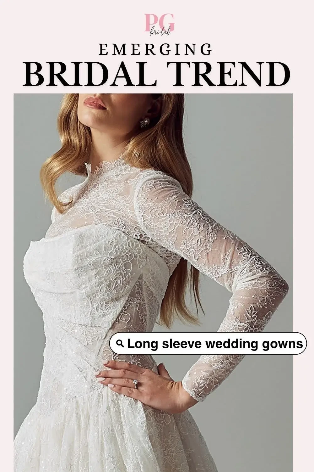 long sleeve wedding dress trend