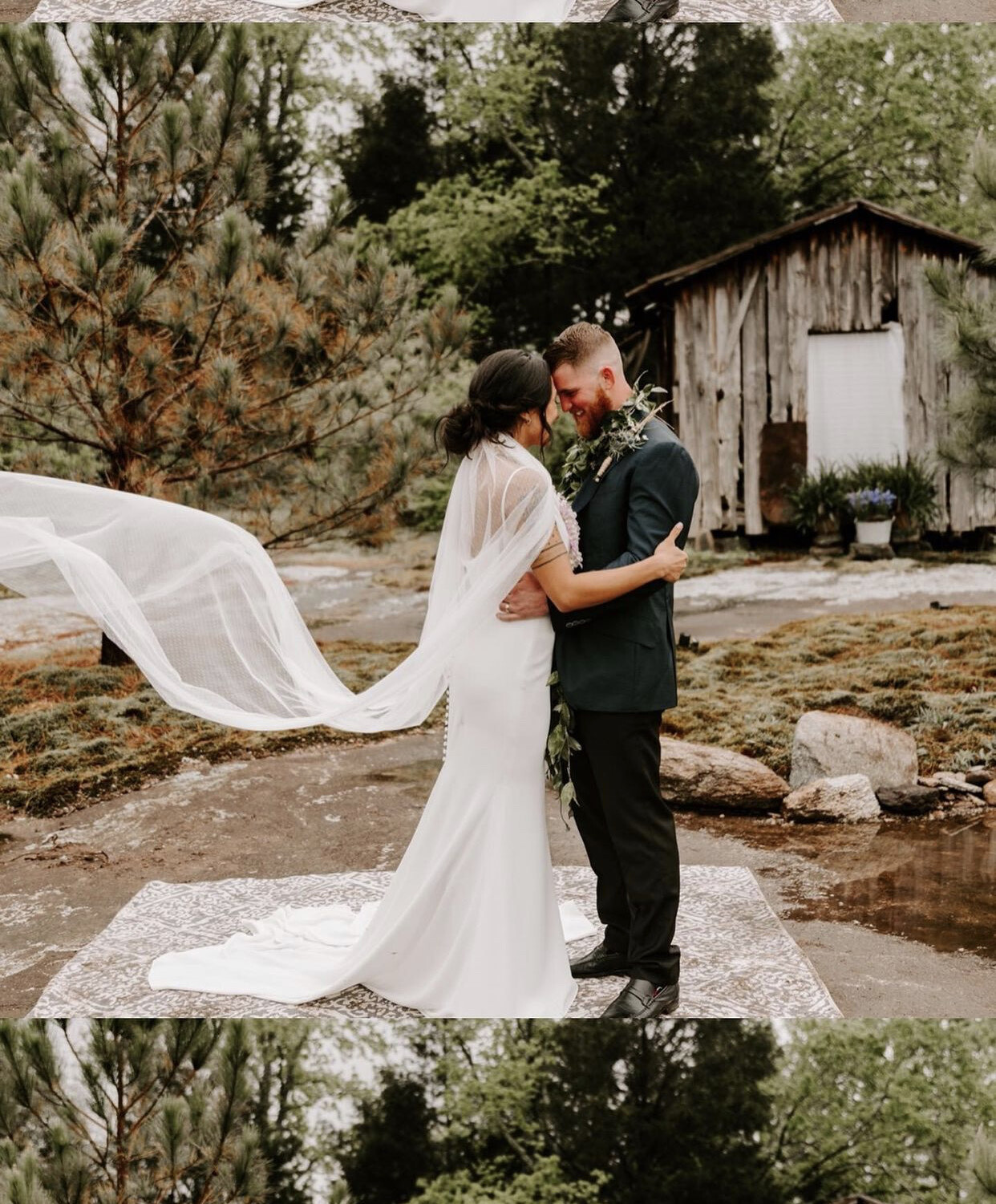 Bride in white gown