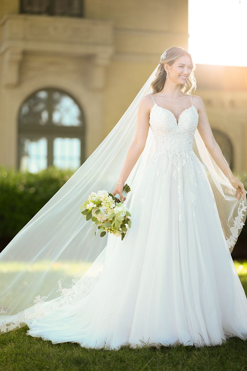 Model wearing a Stella York gown