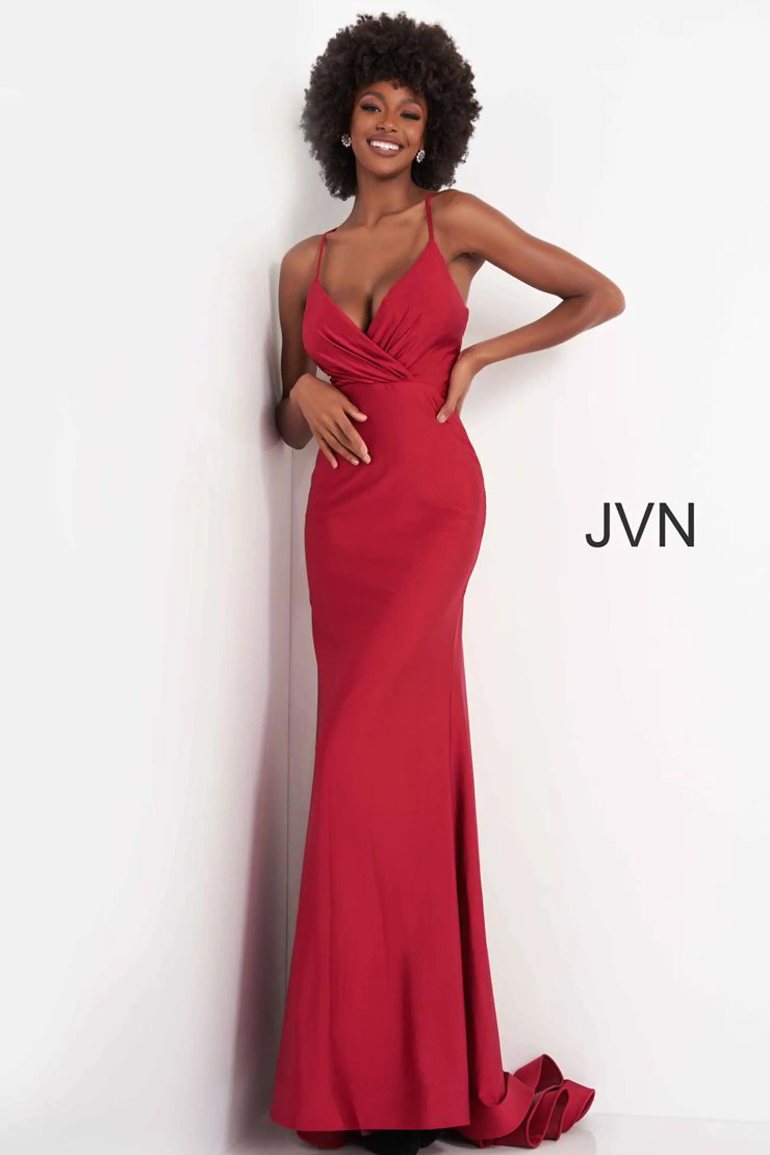 Model wearing a JVN gown