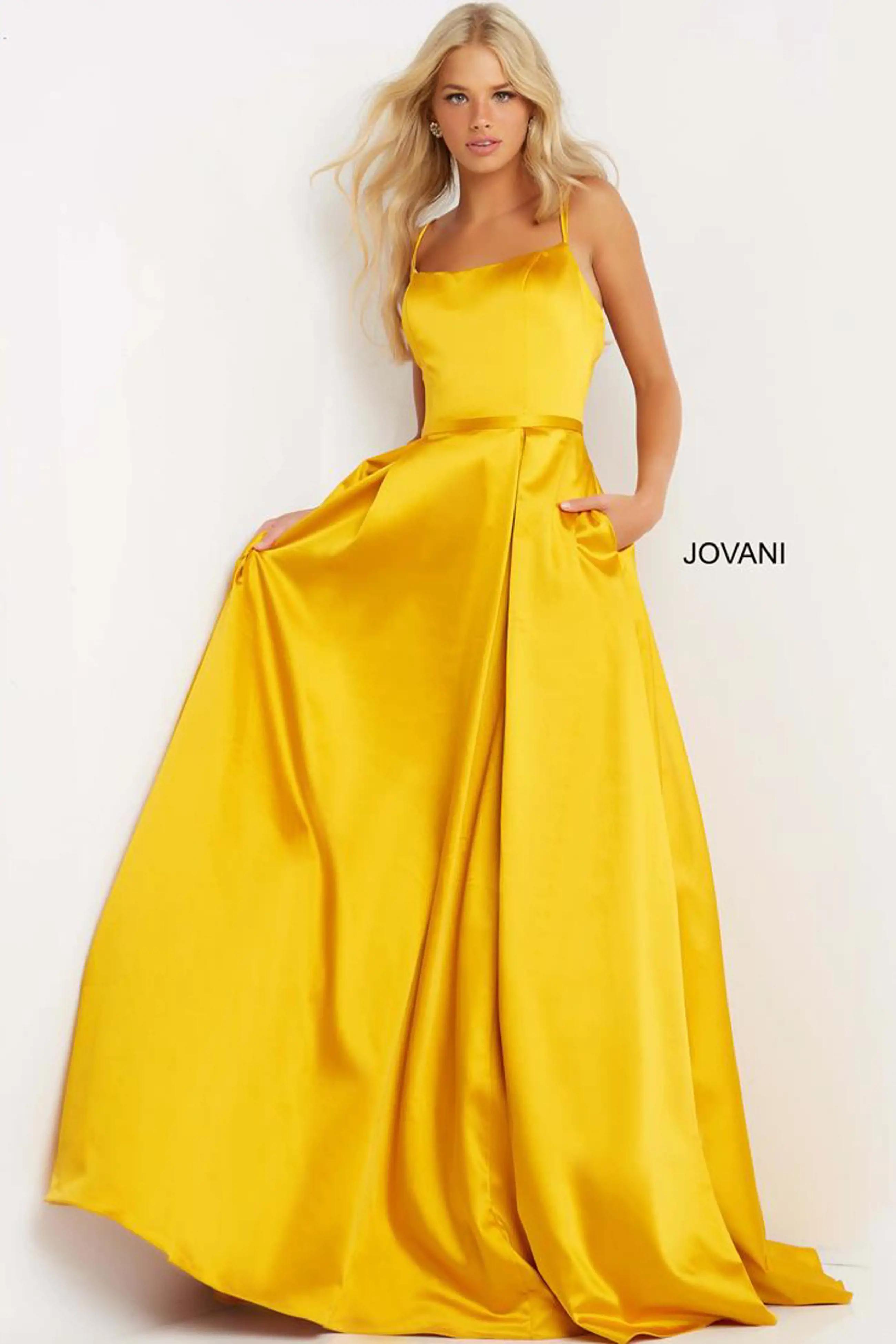 Model wearing a Jovani gown