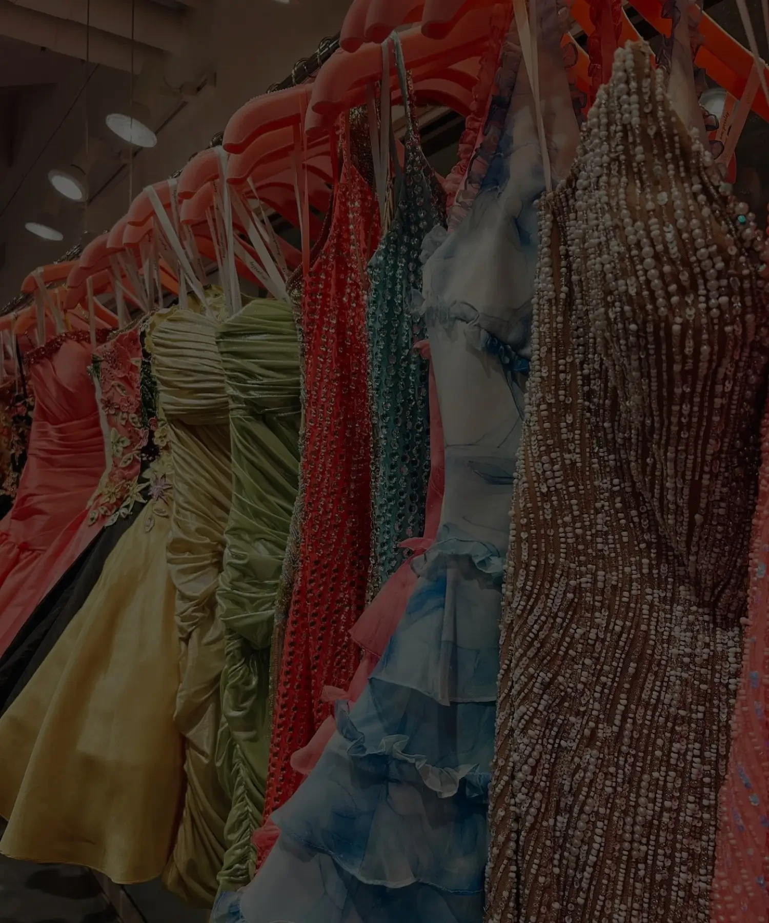 dresses hanging mobile image